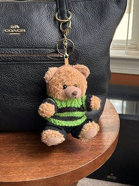 New TEDDY BEAR Sweater Bag Charm, Tan 🧸 $25